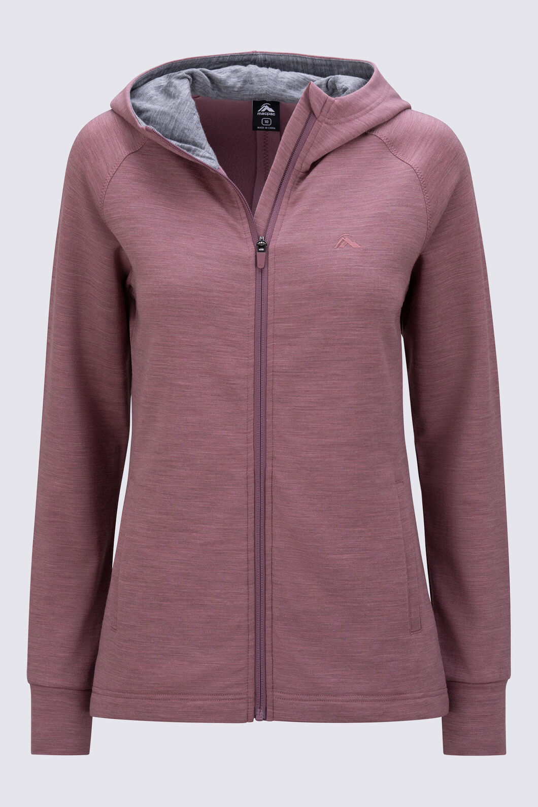 Macpac Women's Craigieburn Merino Blend Jacket, Wistful Mauve Marle, hi-res