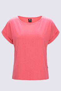 Macpac Women's Modal Short Sleeve T-Shirt, Sun Kissed Coral, hi-res