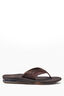 REEF&reg; Fanning Leather Men's Thongs, Dark Brown, hi-res