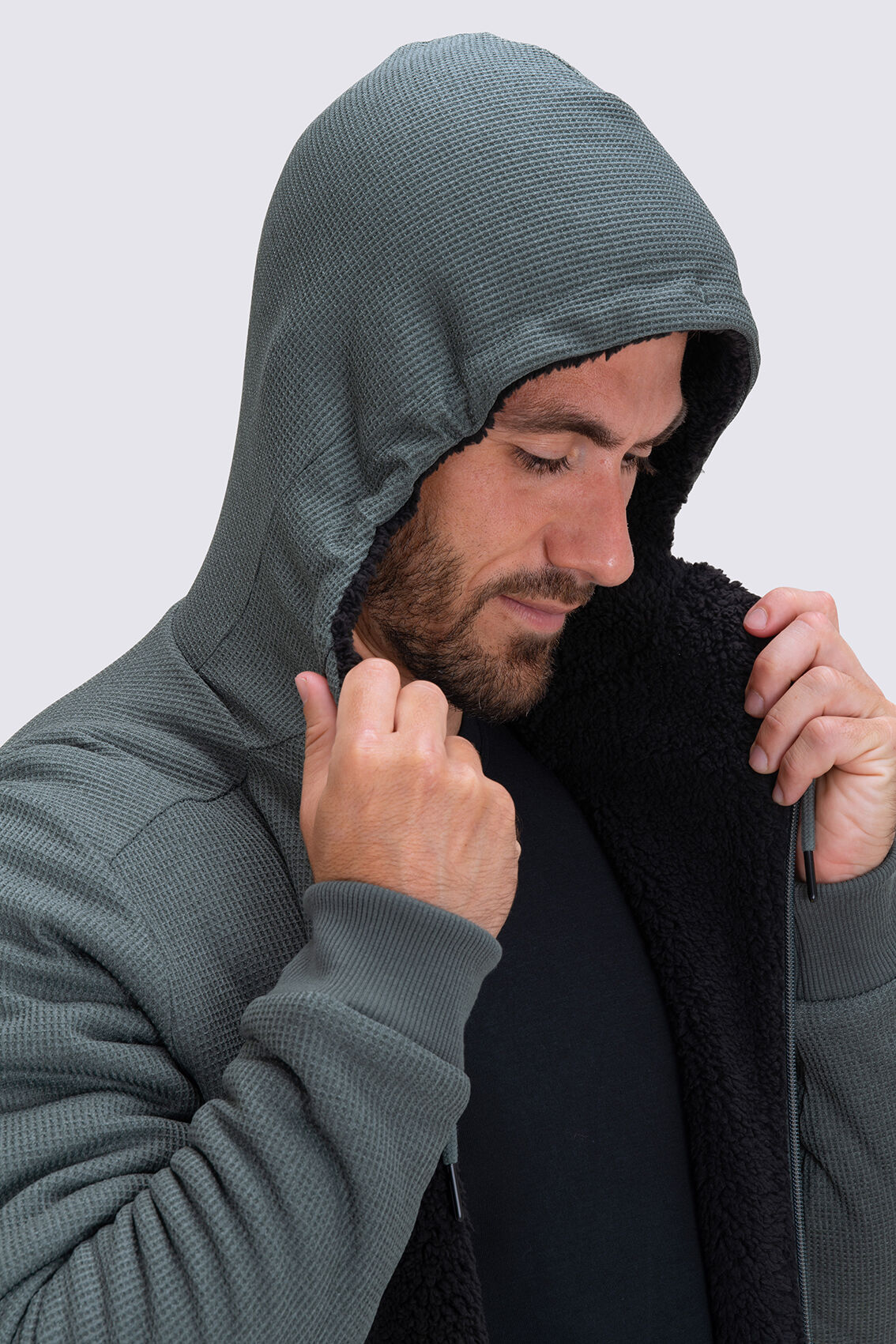 Macpac waffle on sale sherpa hoody