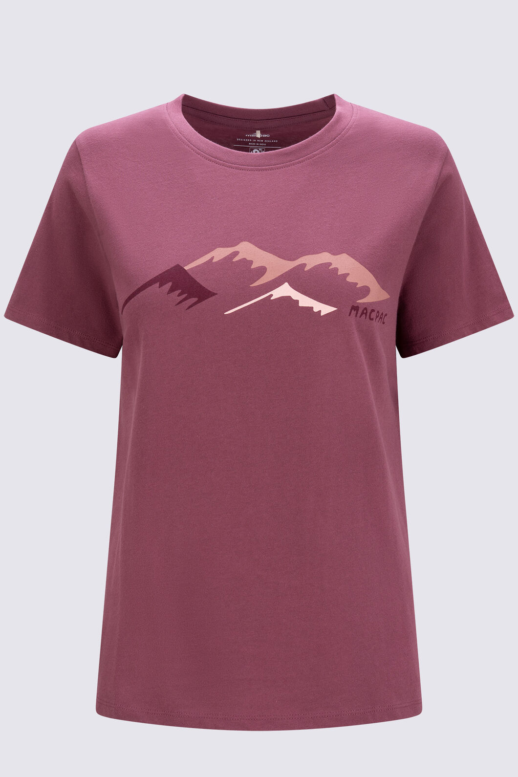 Macpac Women's McIntyre Mountains Fairtrade Organic Cotton Short Sleeve T-Shirt, Nocturne, hi-res