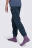 Macpac Kids&rsquo; Heritage Fleece Pants, Midnight Navy/Bering Sea, hi-res
