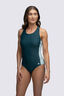 Macpac Women's Southshore Active One Piece Swimsuit, Deep Teal/Icy Morn, hi-res