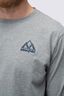 Macpac Men's Vintage Embroidered Fairtrade Organic Cotton Long Sleeve T-Shirt, Grey Marle, hi-res