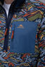 Macpac Men's Kindling Fleece Pullover, Navy/Valley Print, hi-res