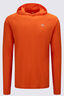 Macpac Men's Trail Long Sleeve Hooded T-Shirt, Macpac Orange, hi-res