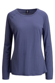 Macpac Women's Ella 180 Merino Long Sleeve T-Shirt, Blue Indigo, hi-res