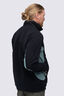 Macpac Men&rsquo;s Heritage Fleece Pullover, Black/North Atlantic, hi-res