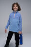 Macpac Kids' Ruru Fleece Pullover, Persian Jewel/Placid Blue, hi-res