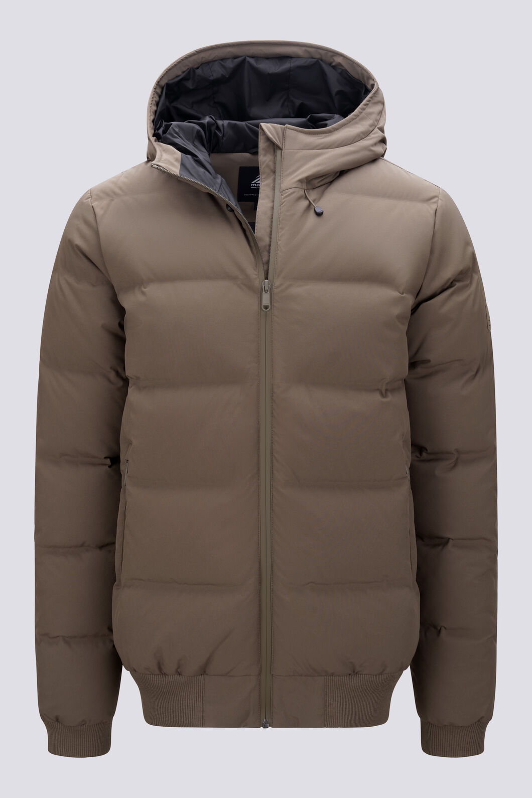 Macpac Men's Narvi Hooded Down Jacket, Stone Grey, hi-res