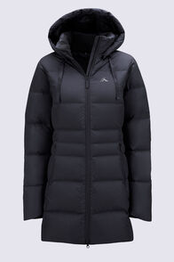 Macpac Women's Aurora Hooded Down Coat, Black, hi-res