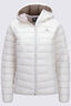 Macpac Women's Uber Light Hooded Down Jacket ♺, Egret, hi-res