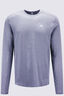 Macpac Men's brrr° Long Sleeve T-Shirt, Oceana Light Marle, hi-res