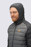 Macpac Men's Uber Light Hooded Down Jacket ♺, Smoked Pearl/Asphalt, hi-res