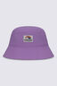 Macpac Kids' Winger Reversible Bucket Hat, African Violet/Dark Gull Grey, hi-res
