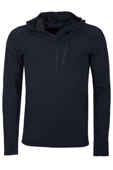 Macpac Men's Prothermal Hooded Fleece Top, Black