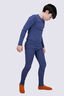 Macpac Kids' 220 Merino Long Johns, Skipper Blue, hi-res