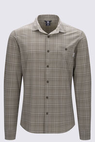 Macpac Men's Eclipse Long Sleeve Shirt, Dusky Green Check, hi-res
