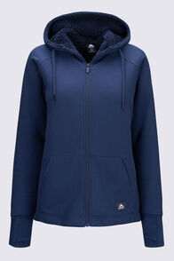 Macpac Women's Waffle Sherpa Jacket, Navy Iris, hi-res