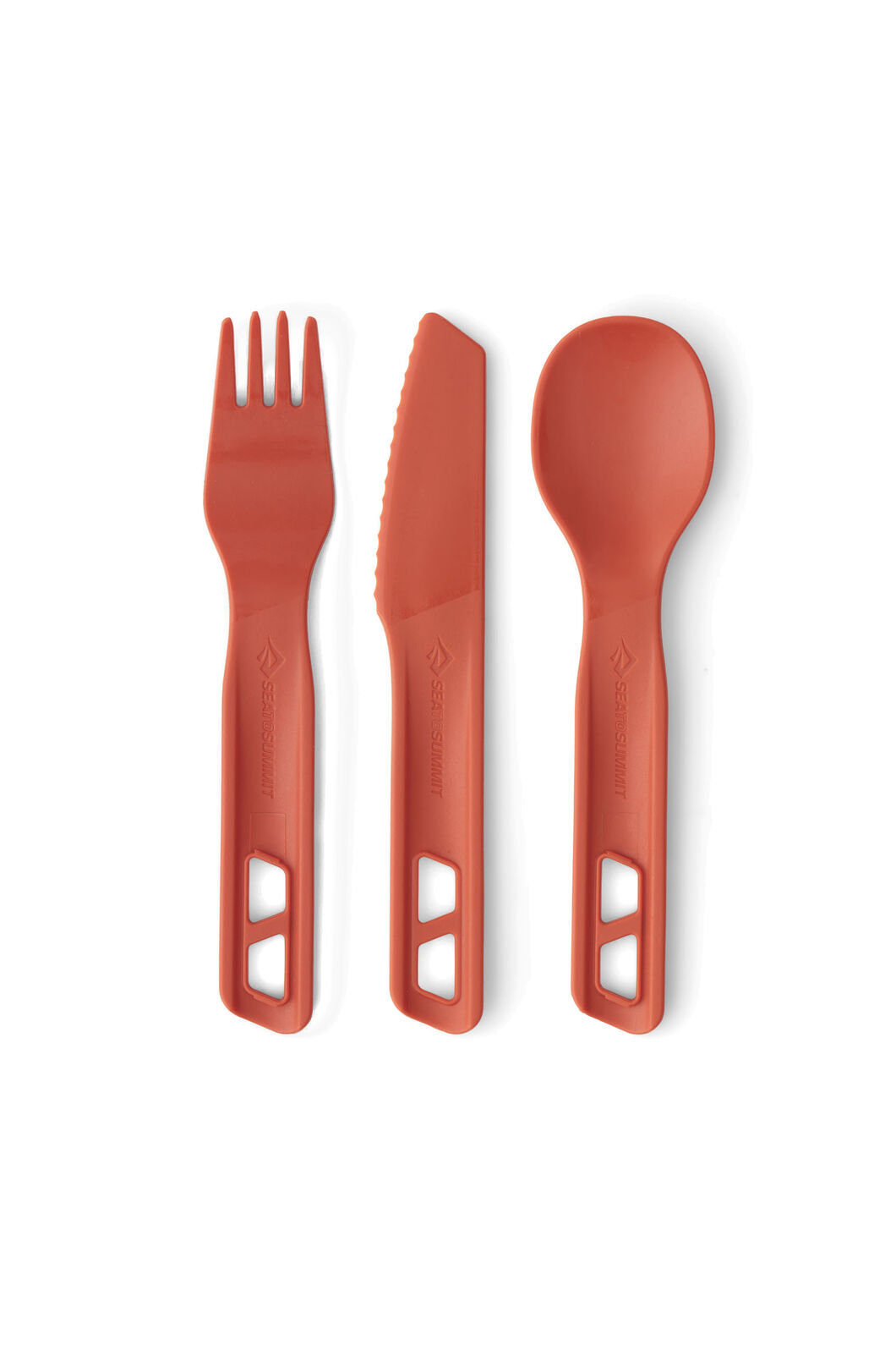 Sea to Summit Passage Cutlery Set &mdash; 3 Piece, Spicy Orange, hi-res