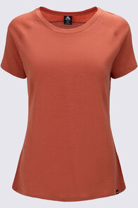Macpac Women's Ella 180 Merino T-Shirt, Auburn, hi-res