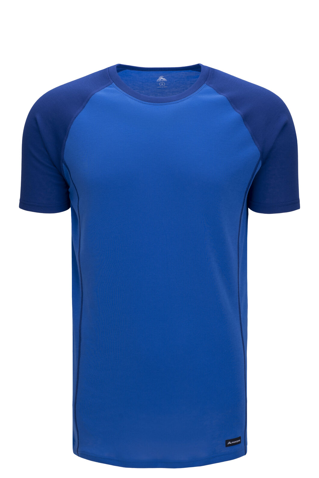 Macpac Men's Geothermal Short Sleeve Top, Sodalite Blue/Strong Blue, hi-res