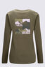 Macpac Women's Quattro Mountain Long Sleeve T-Shirt, Winter Moss, hi-res
