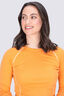 Macpac Women's Geothermal Long Sleeve Top, Tangerine, hi-res