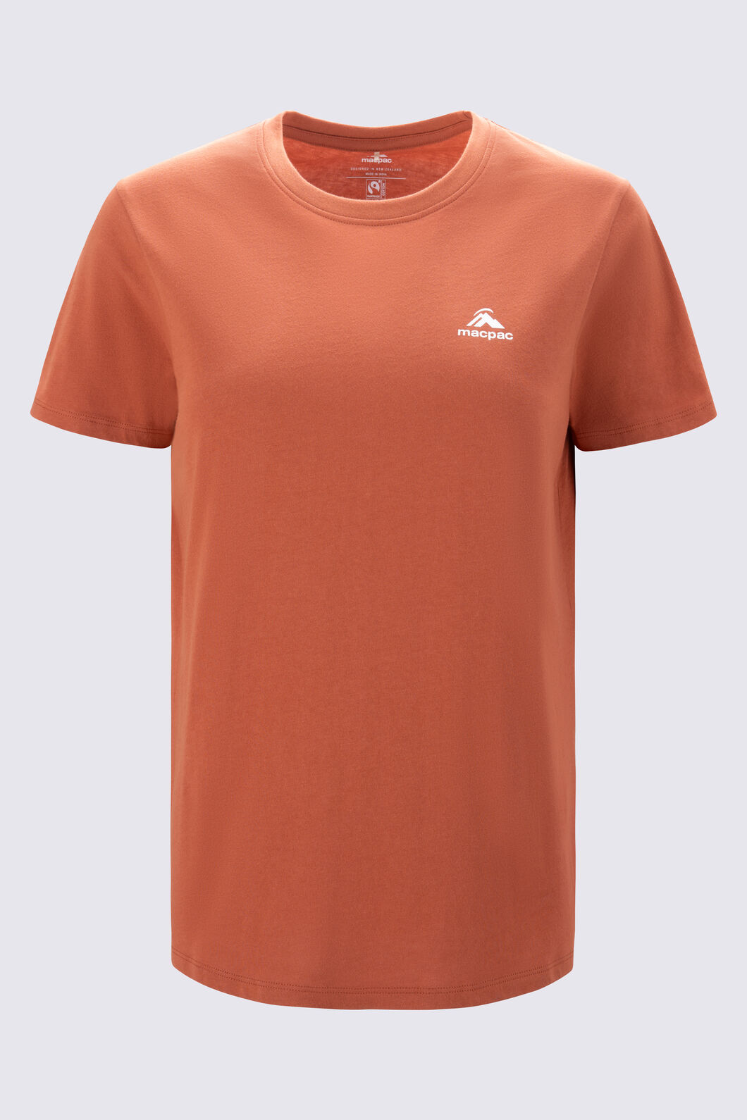 Macpac Women's Arthurs Pass NP Fairtrade Organic Cotton T-Shirt, Auburn, hi-res