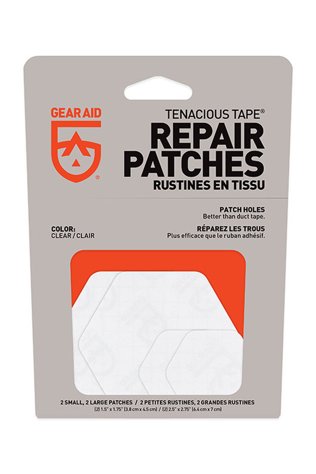 Gear Aid Tenacious Tape Hex Patches, Clear, hi-res