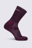 Macpac Merino Crew Sock, Winetasting/Crushed Berry, hi-res