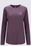 Macpac Women's Paparoa NP Fairtrade Organic Cotton Long Sleeve T-Shirt, Flint, hi-res