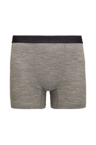 Macpac Men's 180 Merino Boxers, Mid Grey Marle/Black, hi-res