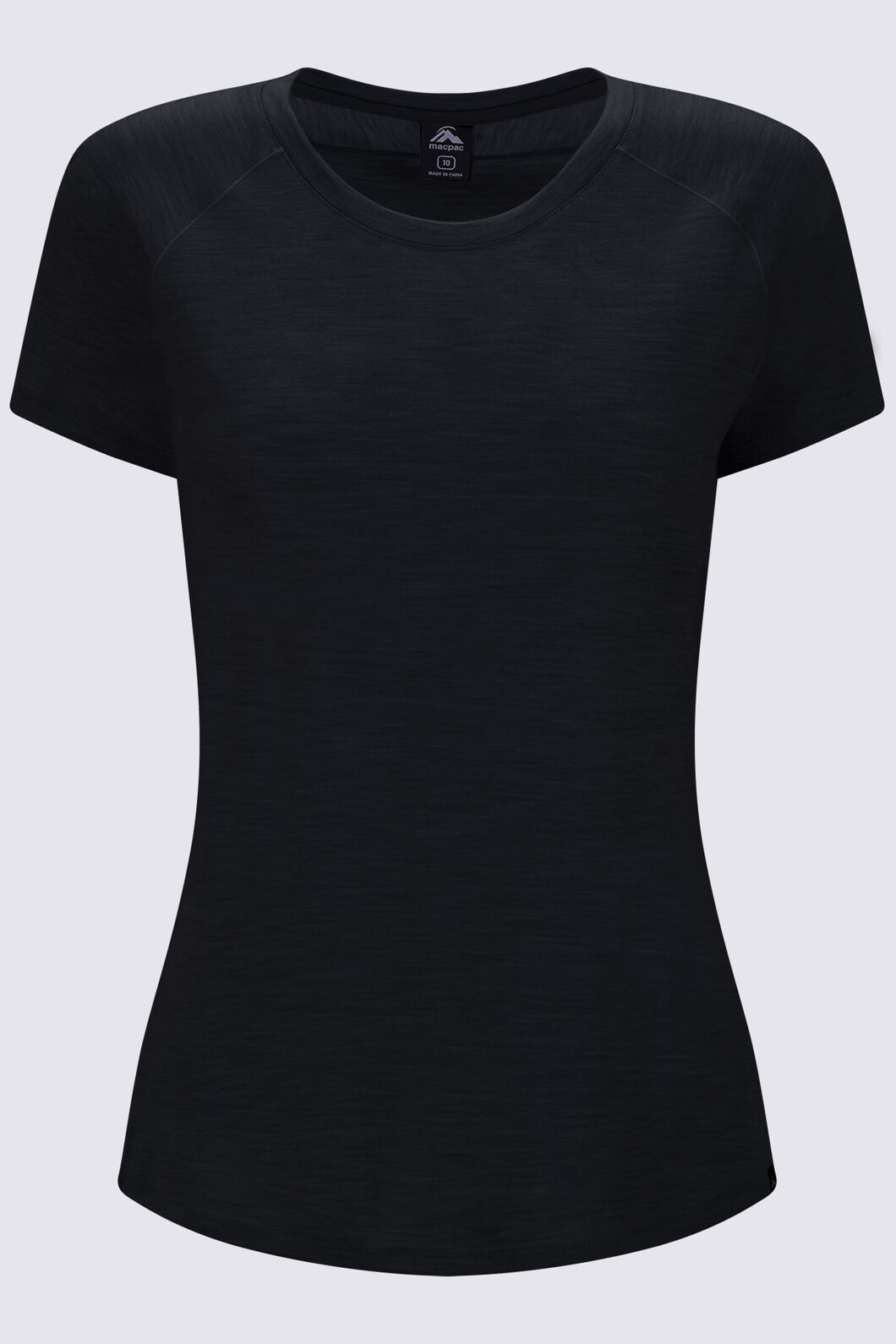 Macpac Women's Ella 180 Merino T-Shirt, True Black, hi-res