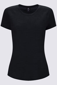 Macpac Women's Ella 180 Merino T-Shirt, True Black, hi-res
