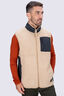 Macpac Men's Terra High Pile Fleece Vest, Cornstalk, hi-res