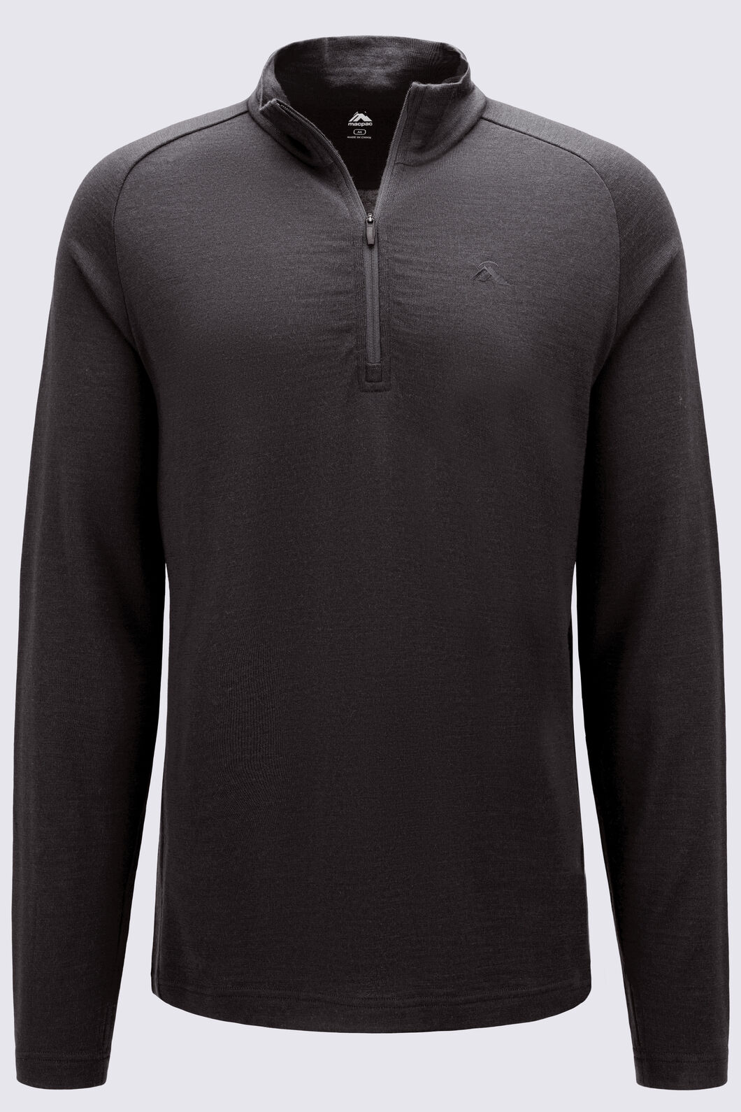 Macpac Men's Kauri 280 Merino Pullover, Charcoal Marle, hi-res