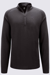Macpac Men's Kauri 280 Merino Pullover, Charcoal Marle, hi-res