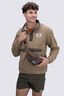 Macpac Men's Heritage Snap Fleece Pullover, Lead Grey, hi-res