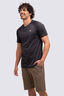 Macpac Men's Cass Short Sleeve T-Shirt, BLACK MARLE, hi-res