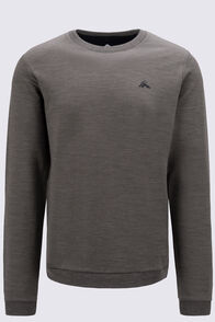 Macpac Men's 280 Merino Long Sleeve Crew, Tarmac Marle, hi-res