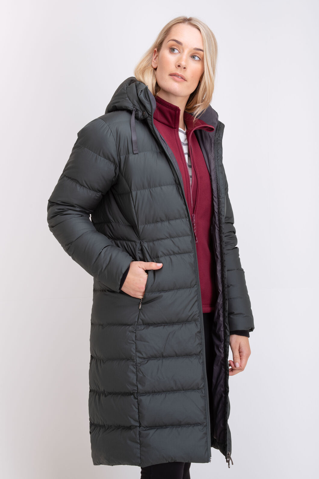 Macpac Women's Aurora Long Hooded Down Coat | Macpac