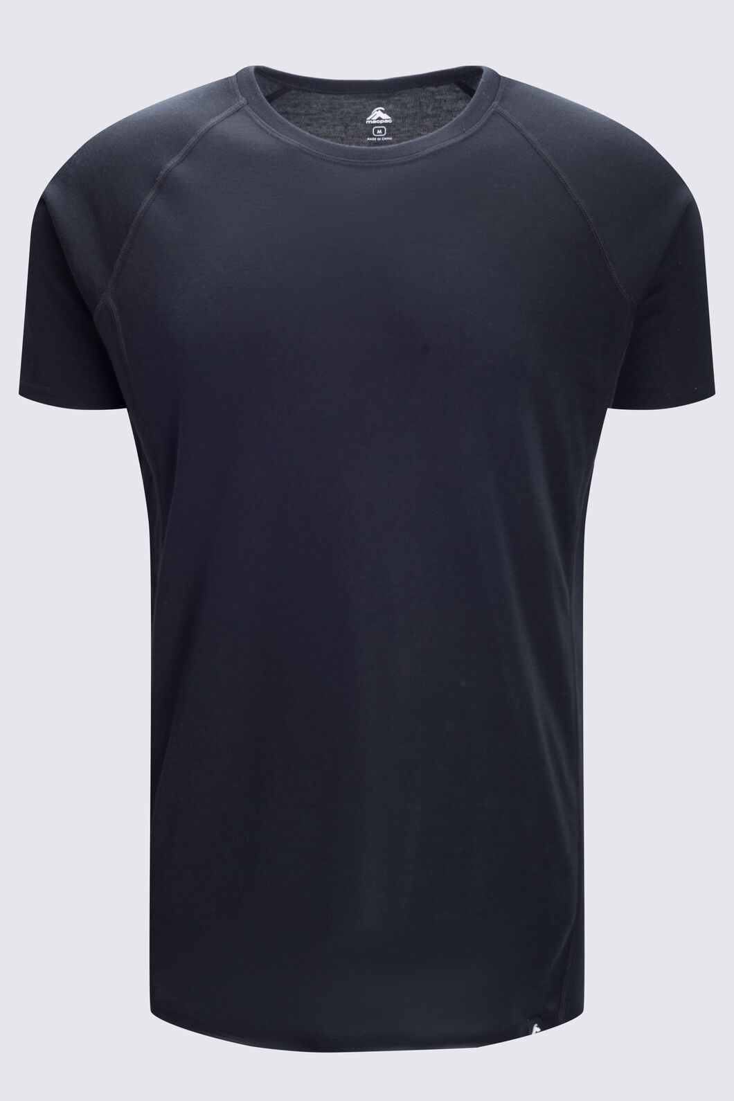 Macpac Men's Geothermal Short Sleeve Top, Black, hi-res