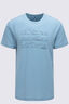 Macpac Men's Cross Lines 180 Merino T-Shirt, Blue Oasis, hi-res