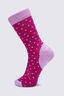 Macpac Kids' Footprint Sock, Festival Fuchsia/Orchid, hi-res