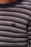 Macpac Kids' 220 Merino Long Sleeve Top, Grey/Navy Stripe, hi-res