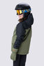 Macpac Kids' Spree Snow Jacket, Black/Four Leaf Clover, hi-res