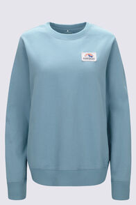 Macpac Women's Fairtrade Organic Cotton Crew, Tourmaline, hi-res