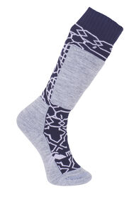 Macpac Kids' Tech Ski Sock, Lavendar/Medieval, hi-res