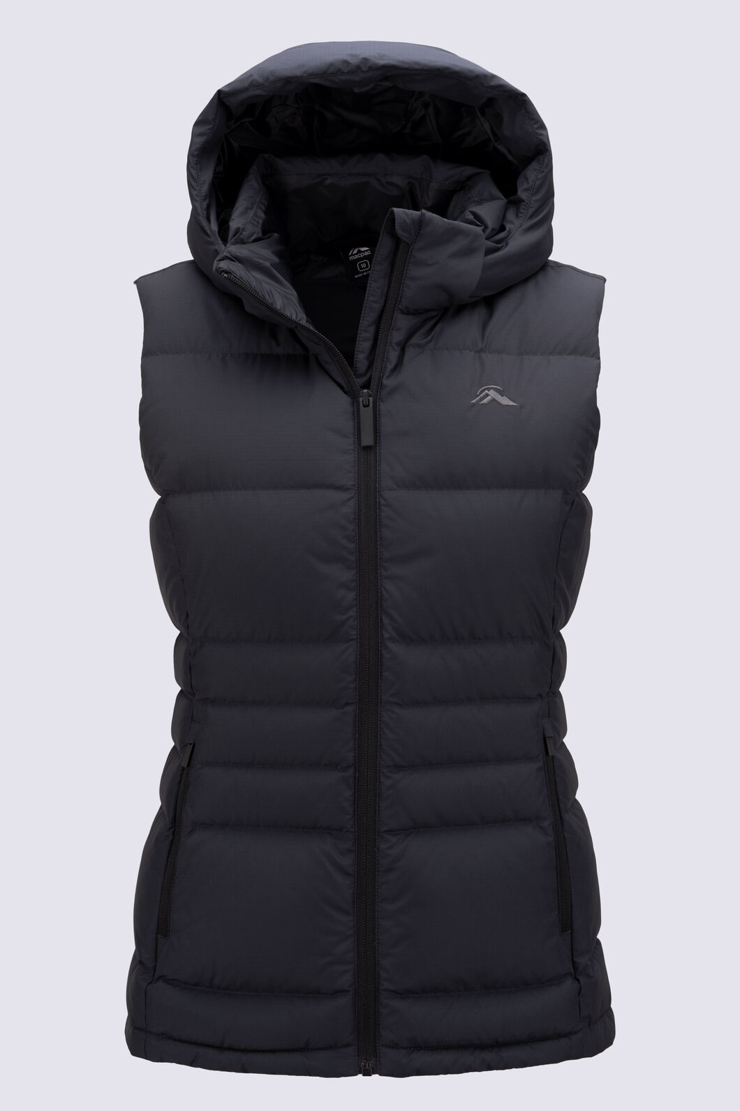 Macpac Women's Aurora Hooded Down Vest, Black, hi-res